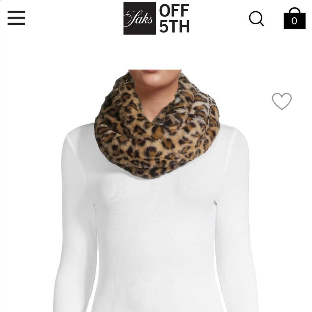 Calvin Klein faux fur scarf